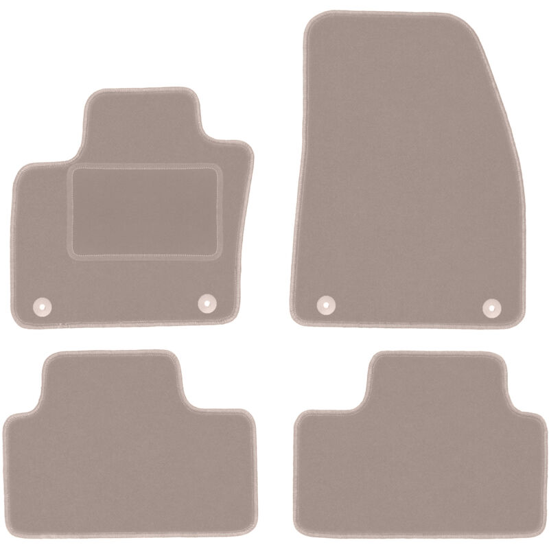 foto del prodotto tappetini in velluto beige per volvo xc40 crossover 2017 