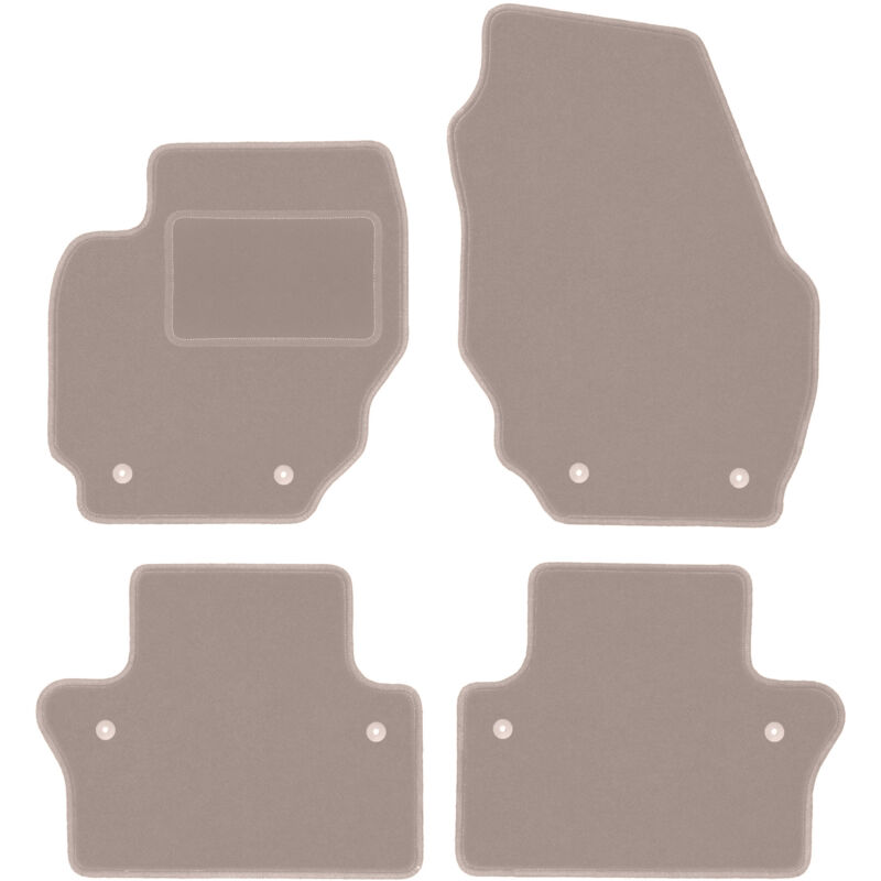 foto del prodotto tappetini in velluto beige per volvo xc70 iii station wagon 2007 2016 