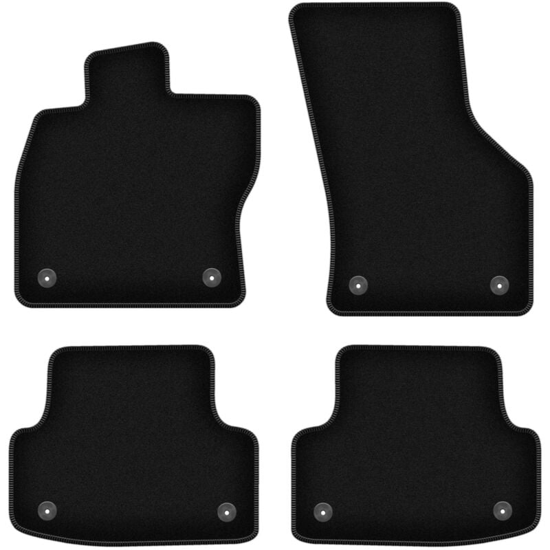 foto del prodotto tappetini in velluto nero basic per audi a3 8v 3 porte, berlina, limousine, sportback 2012 
