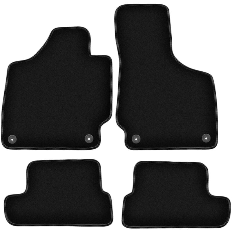 foto del prodotto tappetini in velluto nero basic per audi tt ii 8j cabrio, roadster, coup 2006 2014 