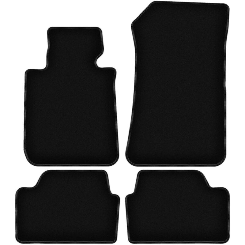 foto del prodotto tappetini in velluto nero basic per bmw 1 f21 hatchback 2011 2019 