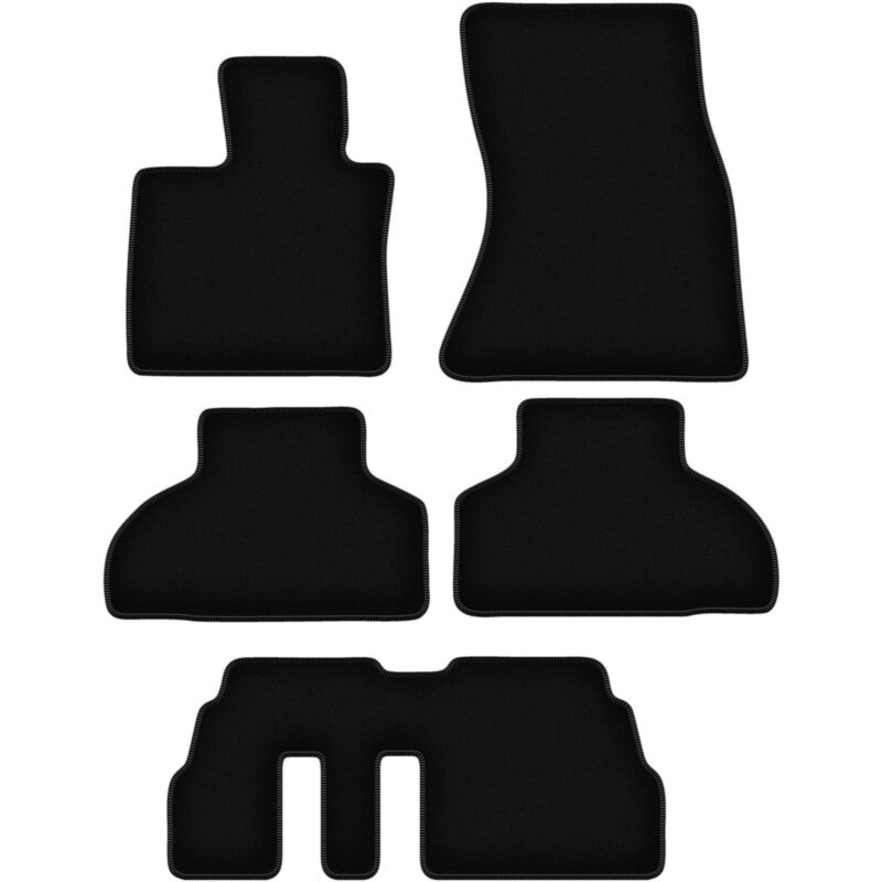 foto del prodotto tappetini in velluto nero basic per bmw x5 f15 7 posti 2013 