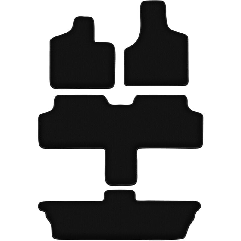 foto del prodotto tappetini in velluto nero basic per chrysler voyager iii 7 posti 2001-2007