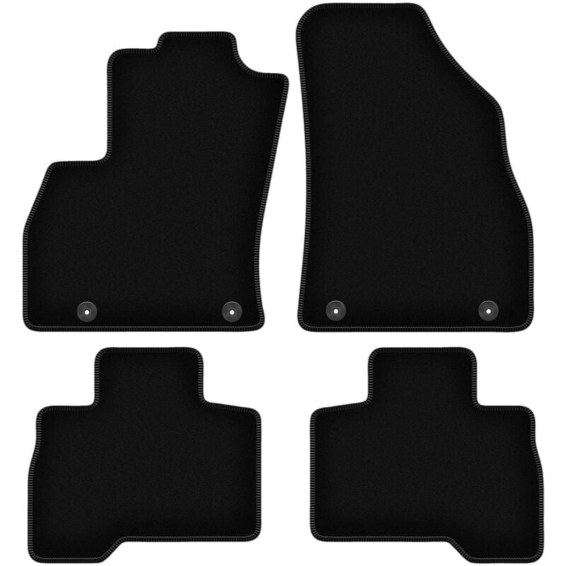 foto del prodotto tappetini in velluto nero basic per citroen nemo kombivan 2007-2017