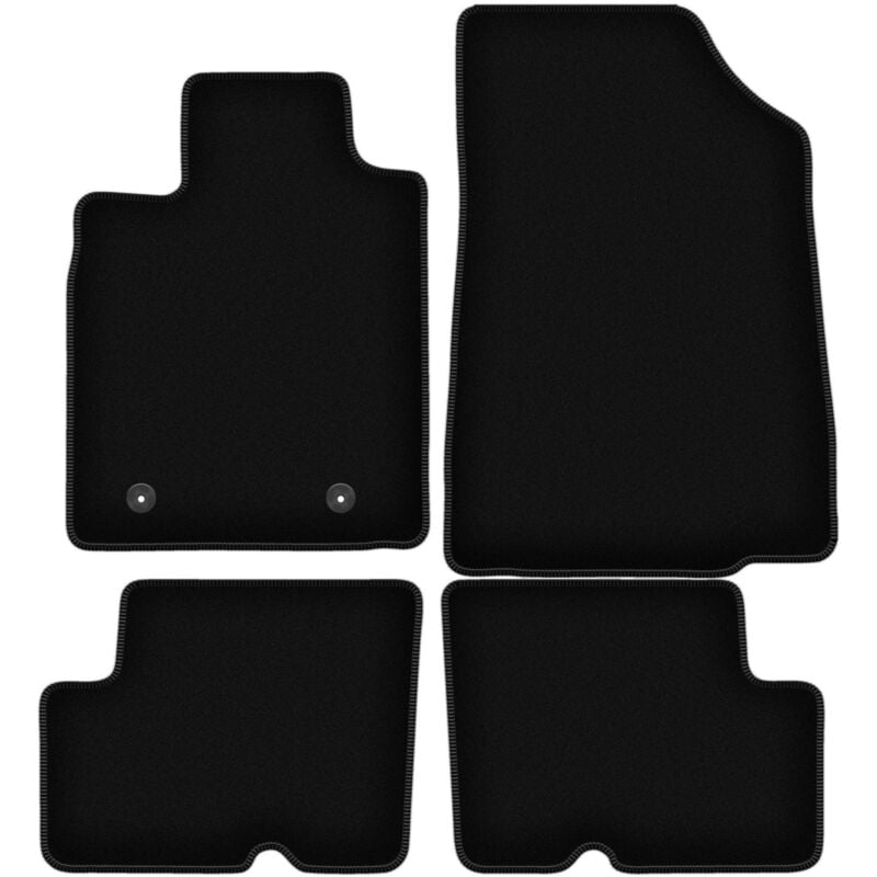 foto del prodotto tappetini in velluto nero basic per dacia duster 2wd suv 2010 2018 