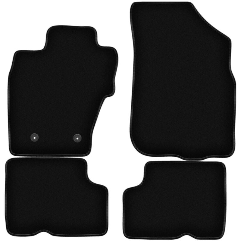 foto del prodotto tappetini in velluto nero basic per dacia duster i 4wd suv 2010 2018 