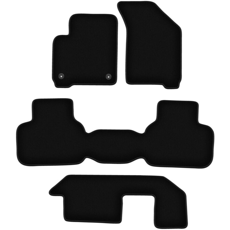 foto del prodotto tappetini in velluto nero basic per dodge journey jc49 7 posti 2007 2016 