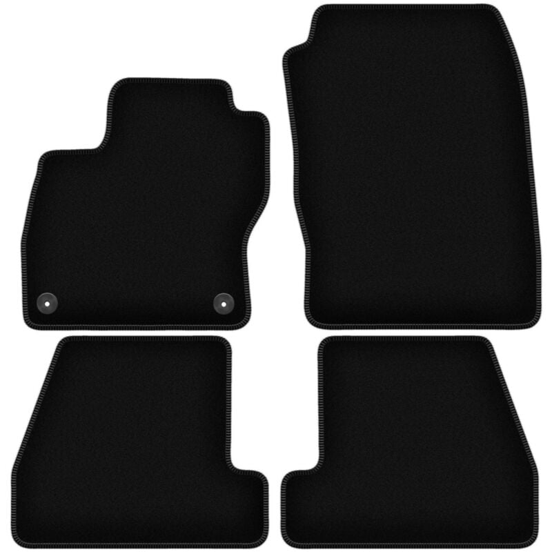 foto del prodotto tappetini in velluto nero basic per ford focus mk3 hatchback, berlina, station wagon 2010 2018 