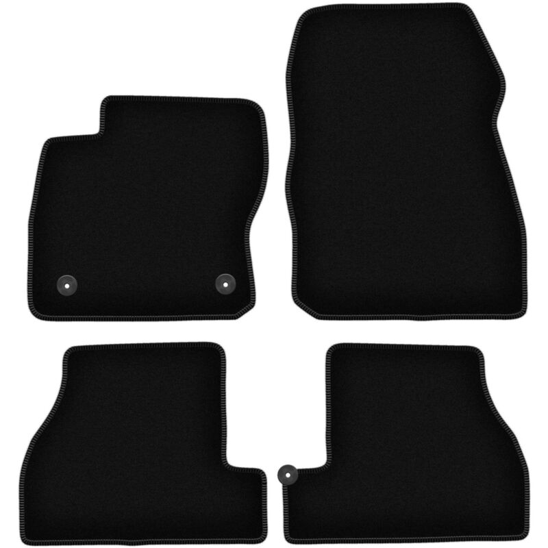 foto del prodotto tappetini in velluto nero basic per ford focus mk3 usa berlina, station wagon 2010 2019 