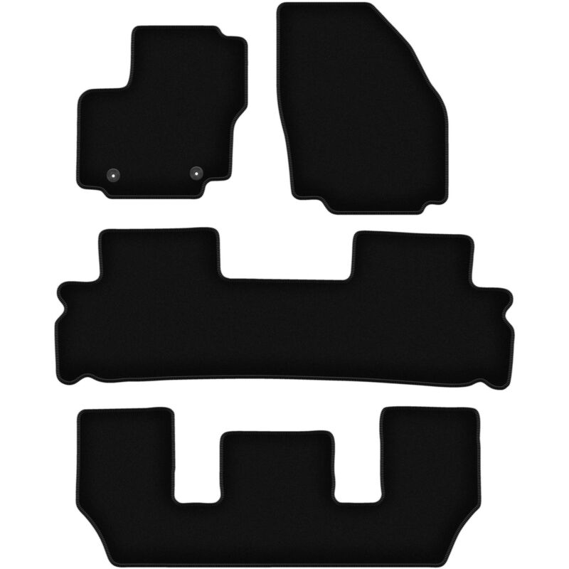 foto del prodotto tappetini in velluto nero basic per ford galaxy mk2 7 posti 2006 2011 