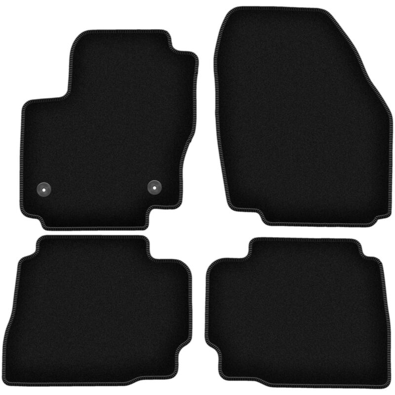 foto del prodotto tappetini in velluto nero basic per ford mondeo mk4 liftback, berlina, station wagon 2012 2014 