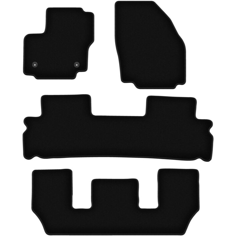 foto del prodotto tappetini in velluto nero basic per ford s max mk1 fl 7 posti 2012 2015 