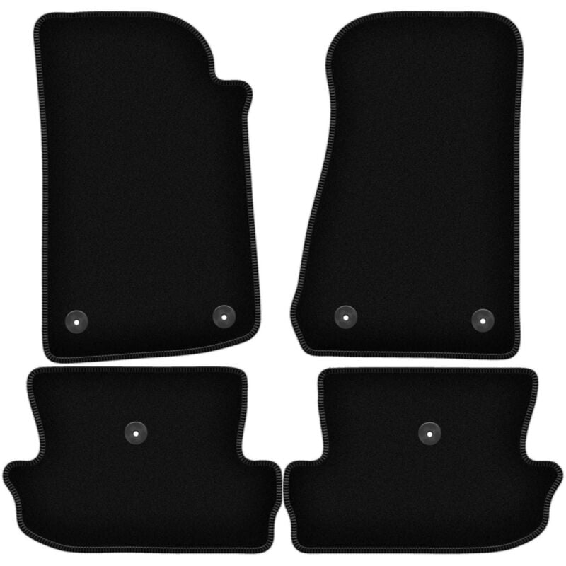 foto del prodotto tappetini in velluto nero basic per jeep wrangler jl 2 porte 2017 