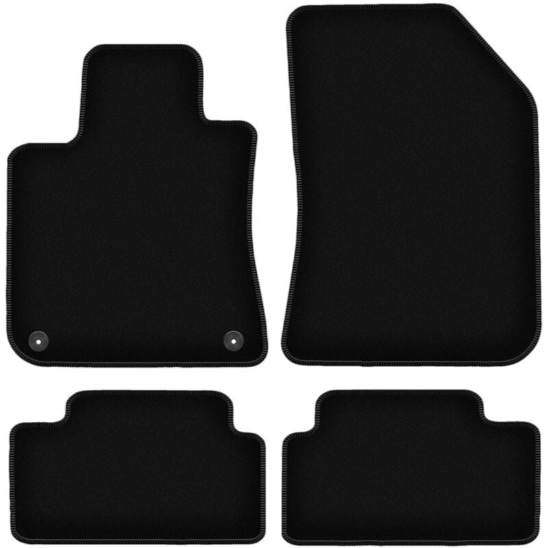 foto del prodotto tappetini in velluto nero basic per peugeot 308 ii hatchback 2013 