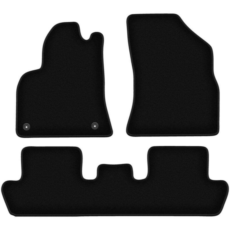 foto del prodotto tappetini in velluto nero basic per peugeot 5008 i crossover 2009 2017 