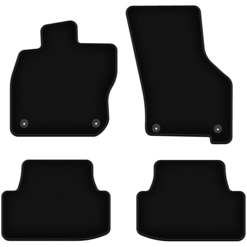 foto del prodotto tappetini in velluto nero basic per skoda audi a3 8y mhev 0 2020 
