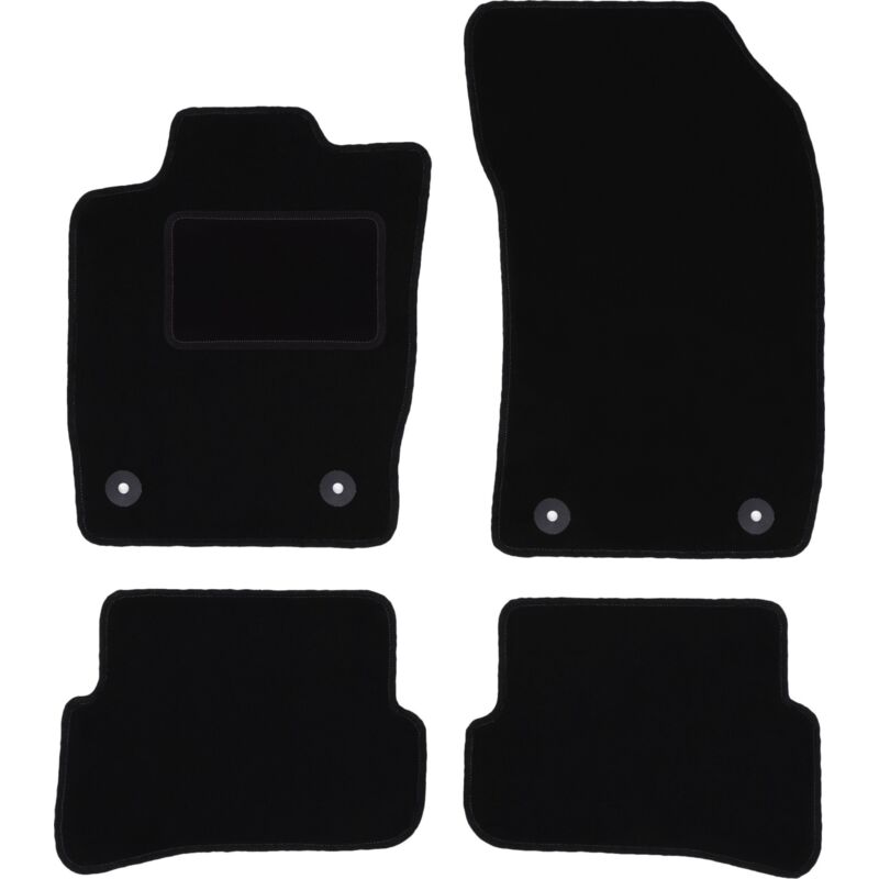 foto del prodotto tappetini in velluto nero per audi a1 8x hatchback 2010 