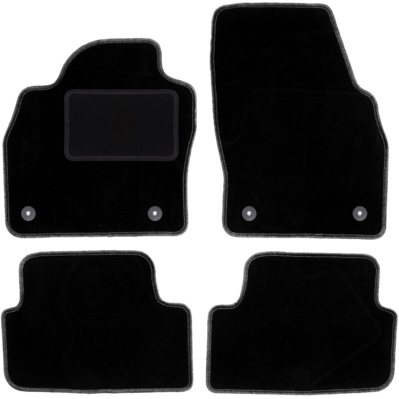 foto del prodotto tappetini in velluto nero per audi a1 ii gb hatchback 2018 
