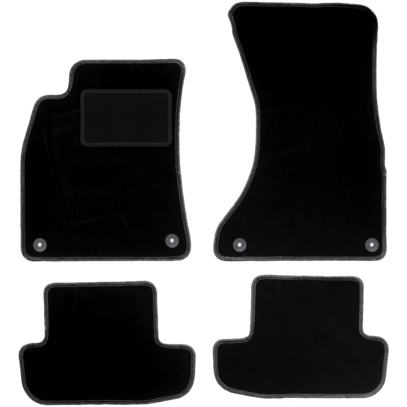 foto del prodotto tappetini in velluto nero per audi a5 8t coup 2008 2018 