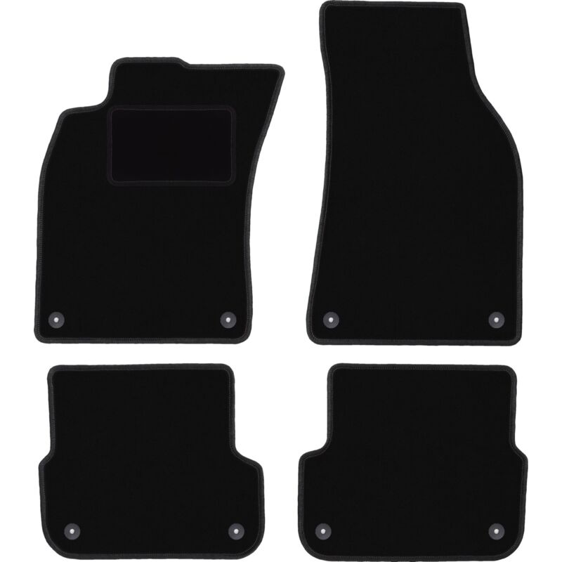 foto del prodotto tappetini in velluto nero per audi a6 c6 berlina, station wagon, avant 2004 2006 