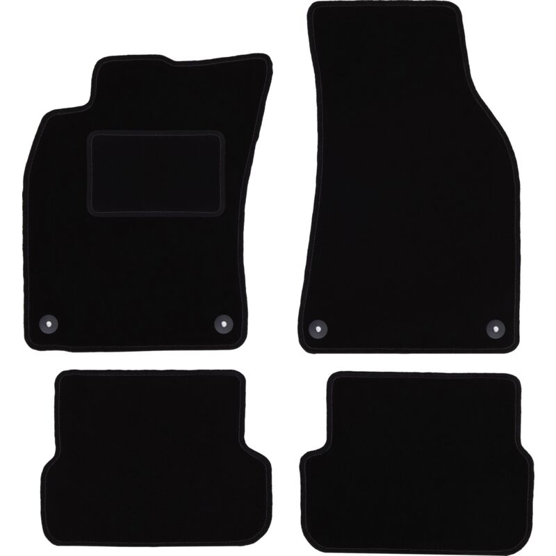 foto del prodotto tappetini in velluto nero per audi a6 c6 fl berlina, station wagon, avant 2006 2011 
