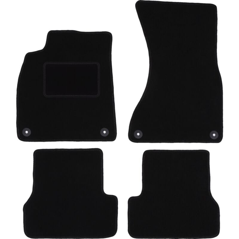 foto del prodotto tappetini in velluto nero per audi a6 c7 berlina, station wagon, avant 2011 2017 