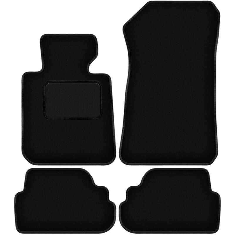 foto del prodotto tappetini in velluto nero per bmw 1 e81 hatchback 2007 2012 
