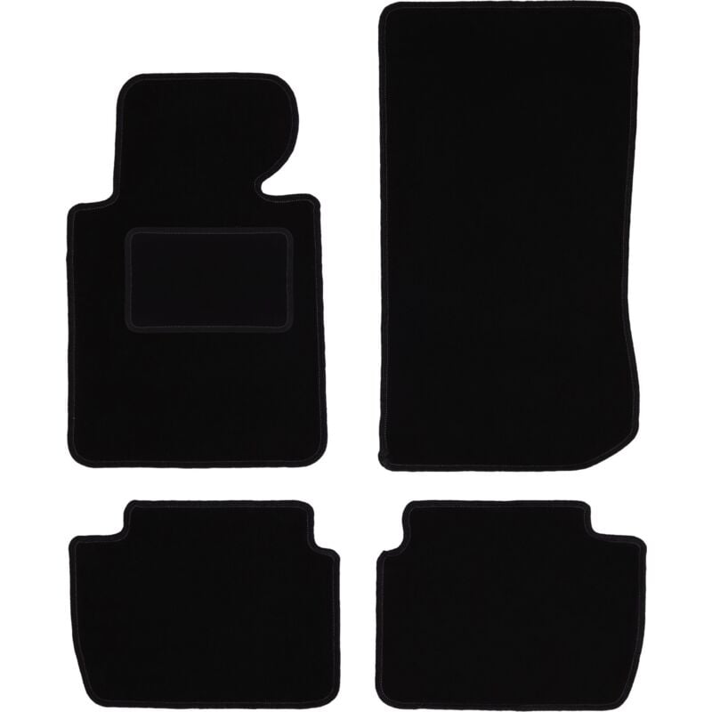 foto del prodotto tappetini in velluto nero per bmw 3 e46 compatta, coup , berlina, station wagon, touring 1998 2007 