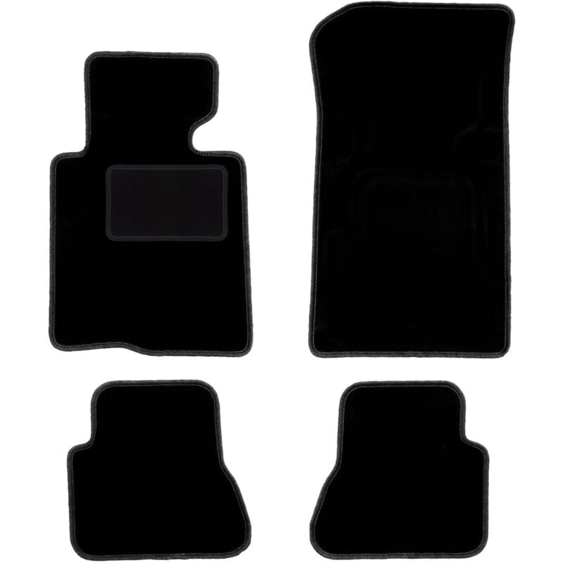 immagine 0 del prodotto tappetini in velluto nero per bmw 3 e46 decappottabile 2000 2007 