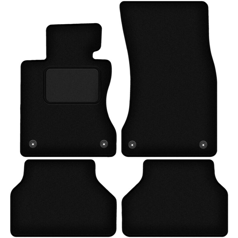 foto del prodotto tappetini in velluto nero per bmw 5 e61 rzepy kombi, avant 2003 2010 