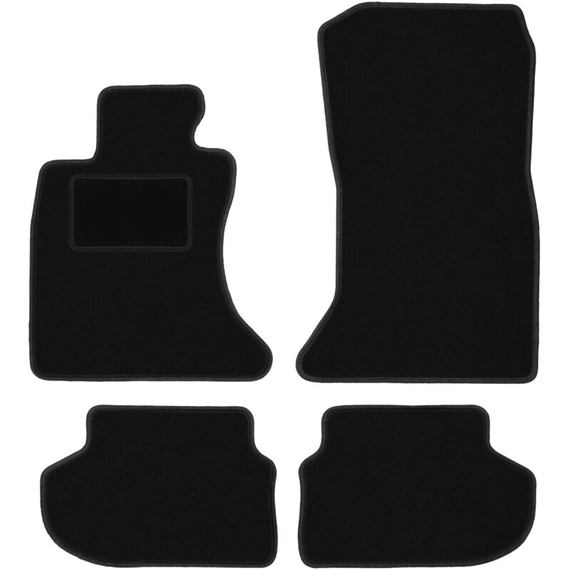foto del prodotto tappetini in velluto nero per bmw 5 f10 fl xdrive berlina 2013 2017 