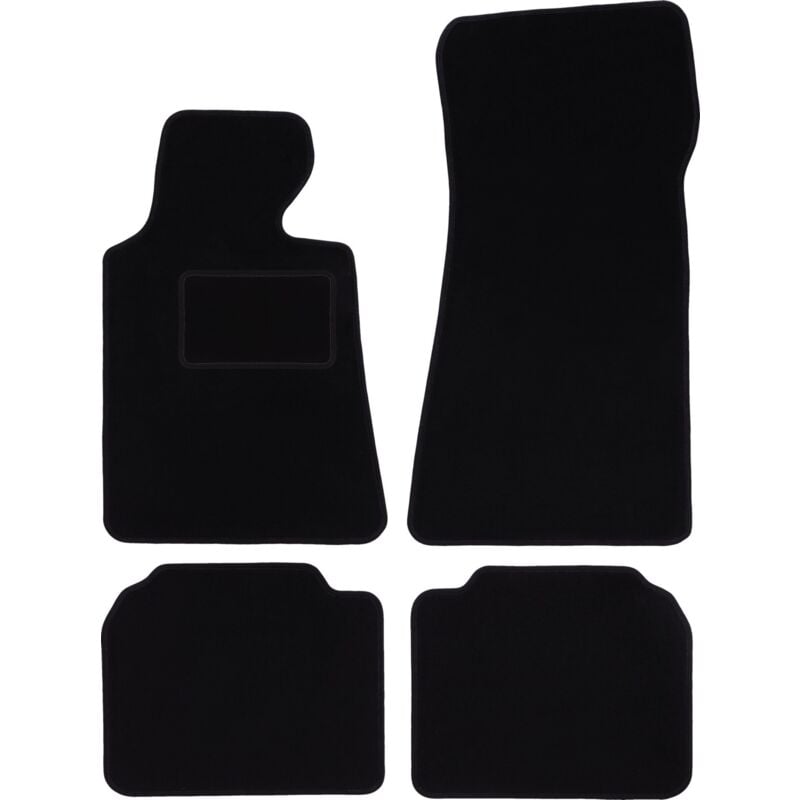 foto del prodotto tappetini in velluto nero per bmw 7 e32 berlina 1986 1994 