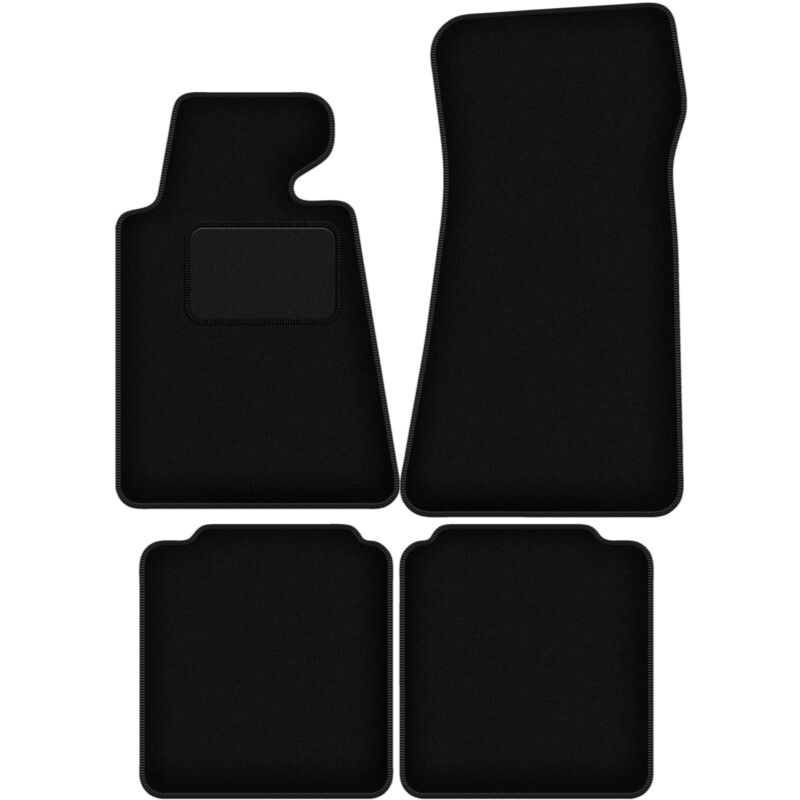 foto del prodotto tappetini in velluto nero per bmw 7 e32 long 1986 1994 