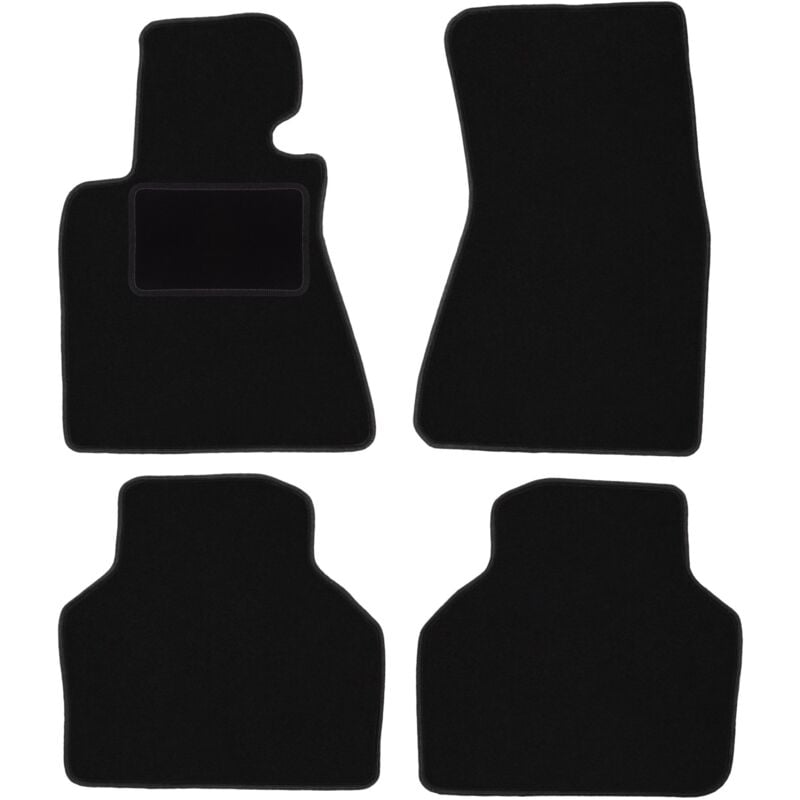 foto del prodotto tappetini in velluto nero per bmw 7 e66 berlina lunga 2001 2008 