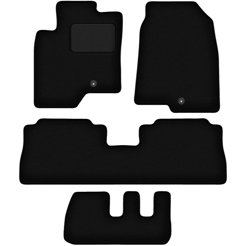 foto del prodotto tappetini in velluto nero per chevrolet captiva 7 posti 2006 2017 