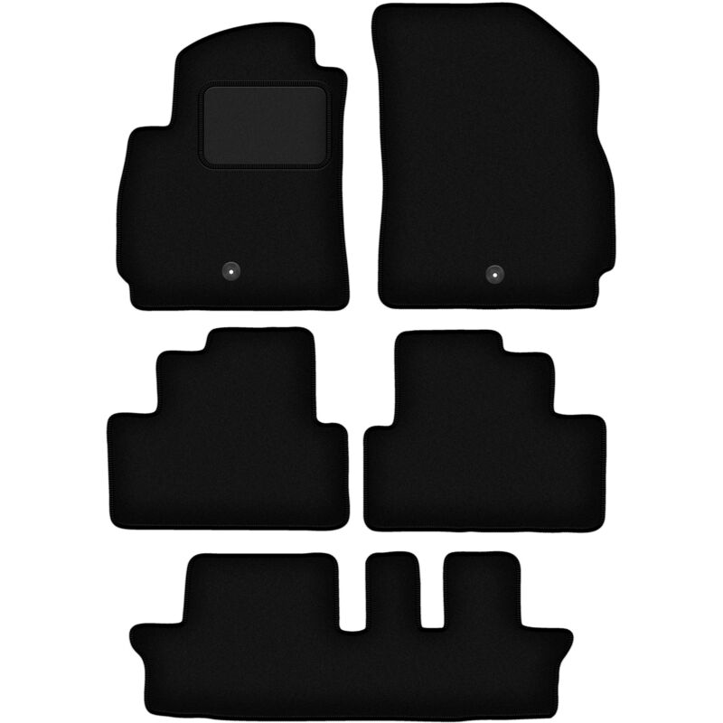 foto del prodotto tappetini in velluto nero per chevrolet orlando i 7 posti 2011 2015 