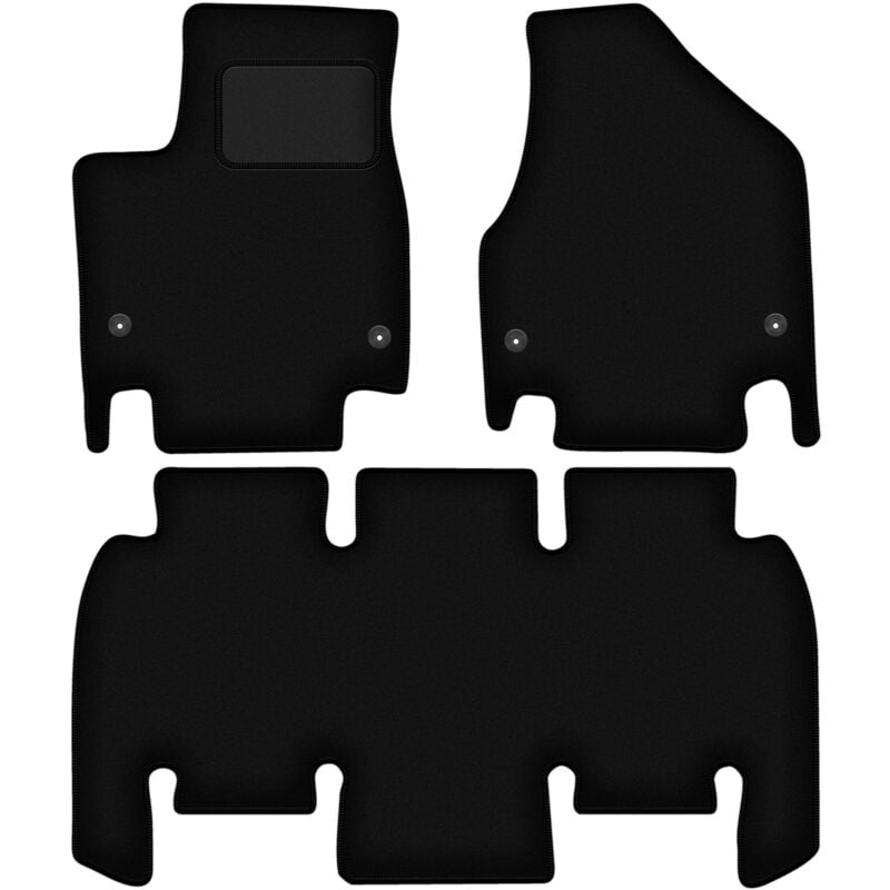 foto del prodotto tappetini in velluto nero per chrysler pacifica ru minivan 2016 