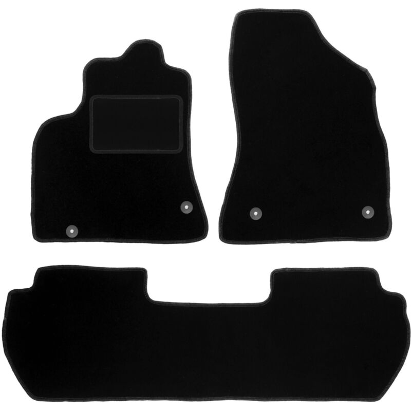 foto del prodotto tappetini in velluto nero per citroen berlingo ii multispace 2008 2018 