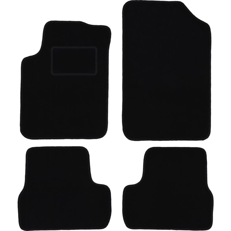 foto del prodotto tappetini in velluto nero per citroen c3 i hatchback 2002 2009 