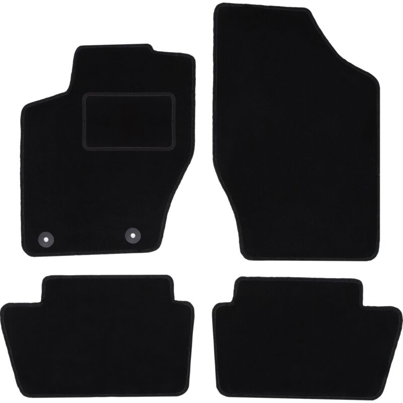 foto del prodotto tappetini in velluto nero per citroen c4 i coup , hatchback 2004 2010 