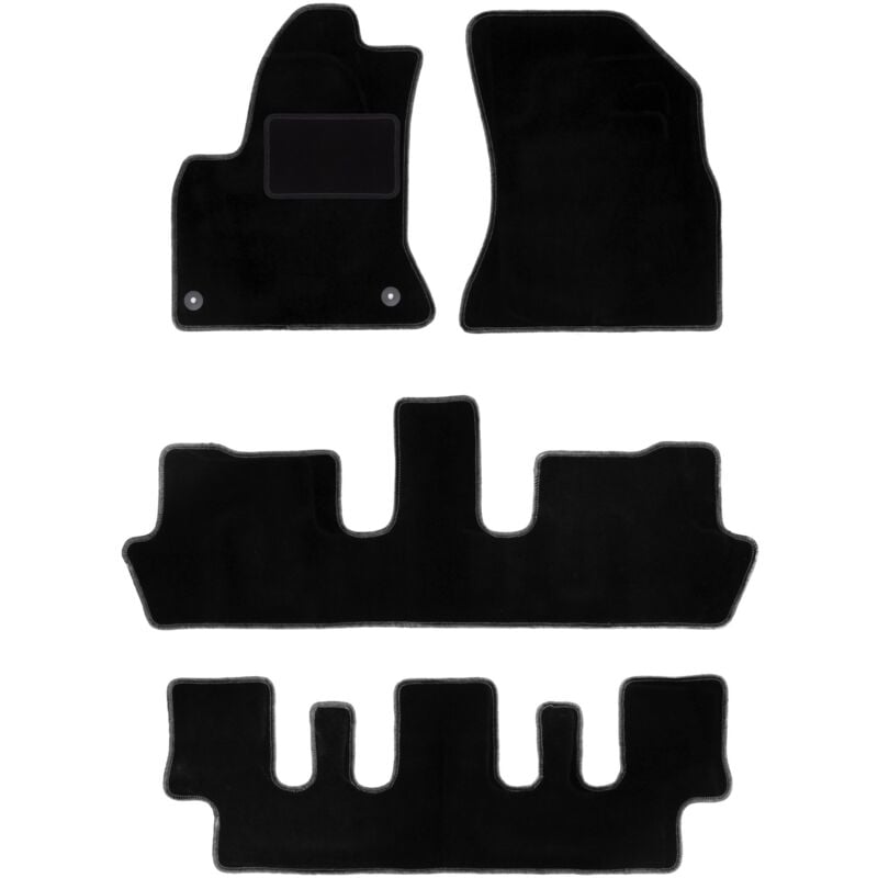 foto del prodotto tappetini in velluto nero per citroen c4 picasso i 7 persone 2006 2013 