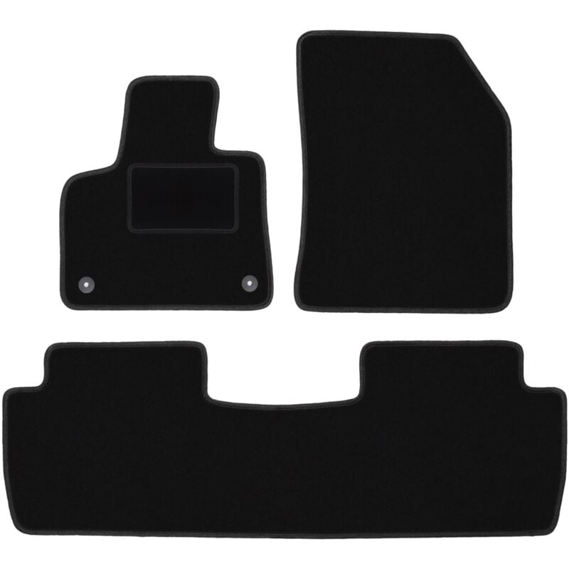 foto del prodotto tappetini in velluto nero per citroen c5 aircross crossover 2019 
