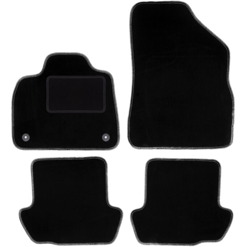 foto del prodotto tappetini in velluto nero per citroen ds5 berlina 2011 2018 