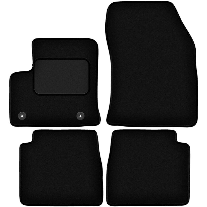 foto del prodotto tappetini in velluto nero per citroen e c4 hatchback 2021 