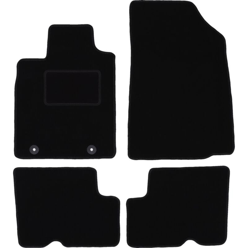 foto del prodotto tappetini in velluto nero per dacia logan ii berlina, station wagon 2012 