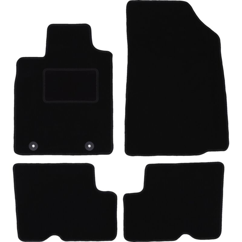foto del prodotto tappetini in velluto nero per dacia logan station wagon, berlina 2004 2012 