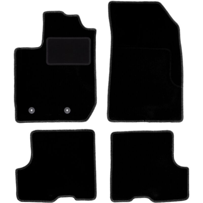 foto del prodotto tappetini in velluto nero per dacia sandero ii fl hatchback 2018 2021 