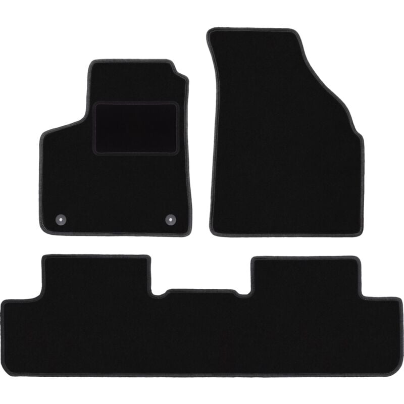foto del prodotto tappetini in velluto nero per daewoo rezzo minivan 2000 2011 