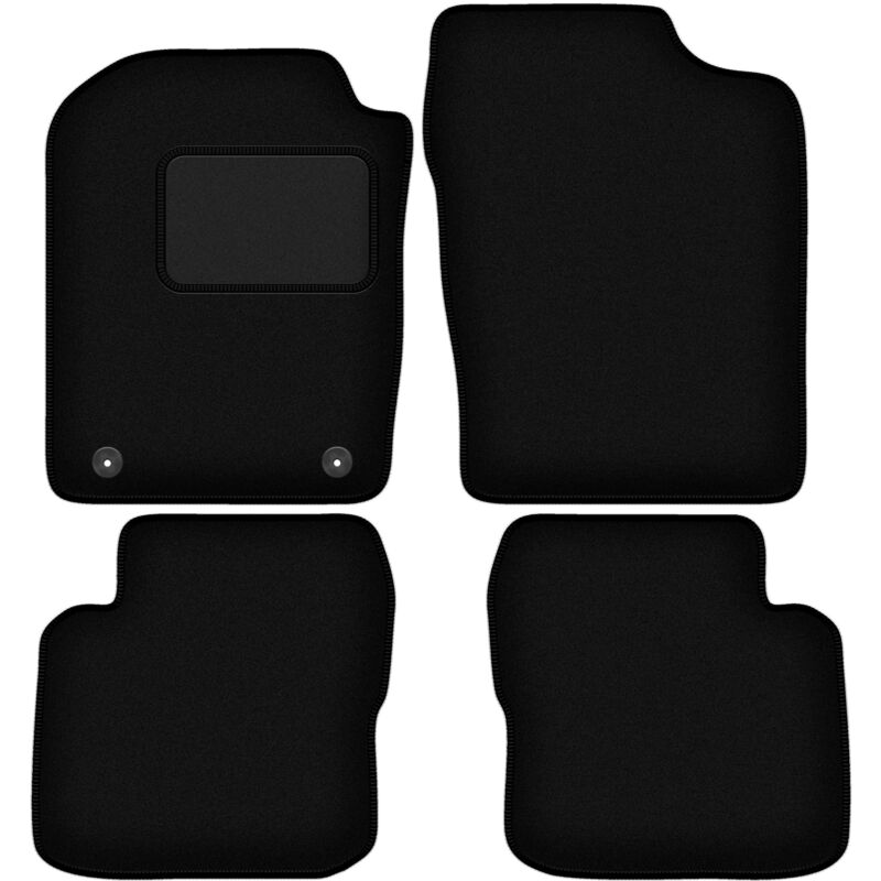 foto del prodotto tappetini in velluto nero per daihatsu cuore vii l276 hatchback 2007 