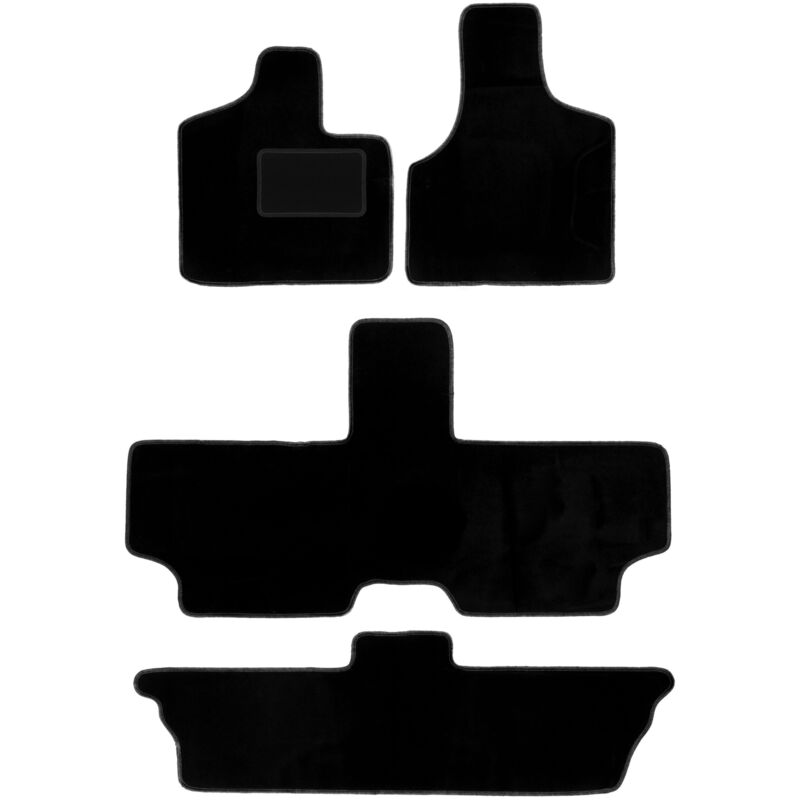 foto del prodotto tappetini in velluto nero per dodge caravan grand caravan iii 7 posti 2001 2007 